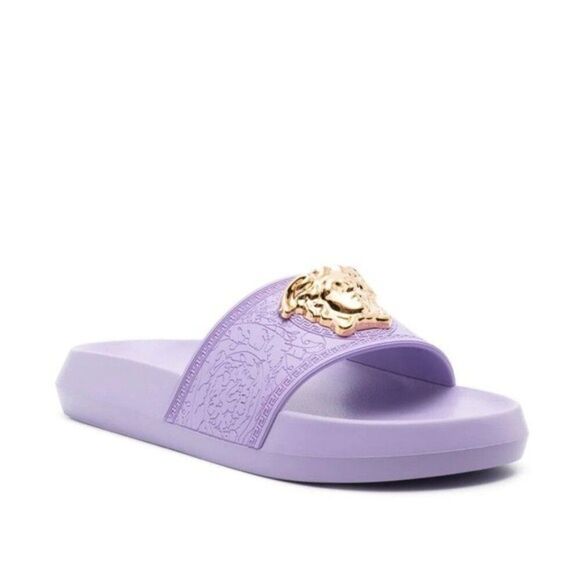 VERSACE Medusa Slide Sandals in Purple, Size EU36 New in Box - Picture 12 of 12